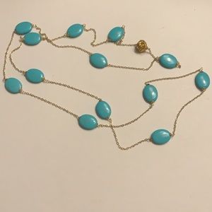 Beautiful turquoise long necklace